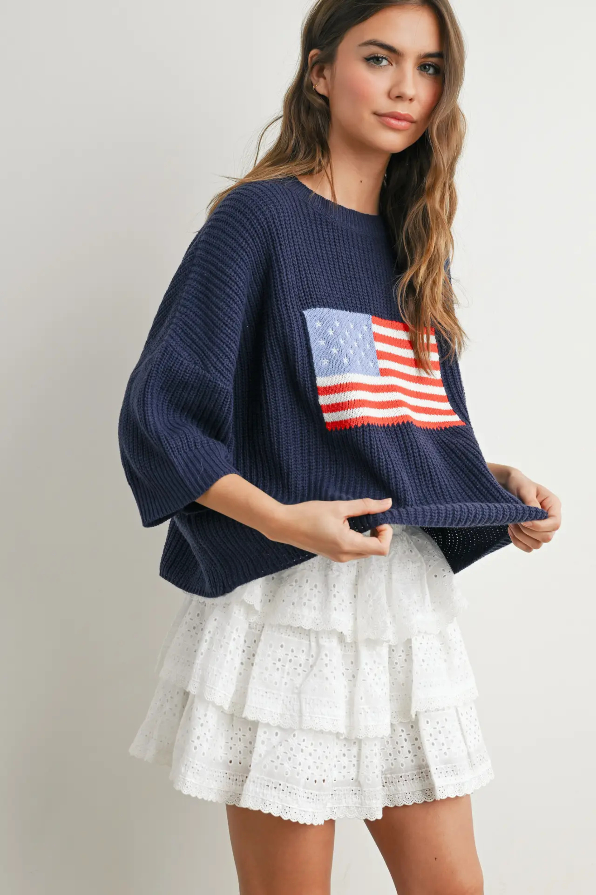 Driftwood Americana Sweater-Sweaters-Vixen Collection, Day Spa and Women's Boutique Located in Seattle, Washington