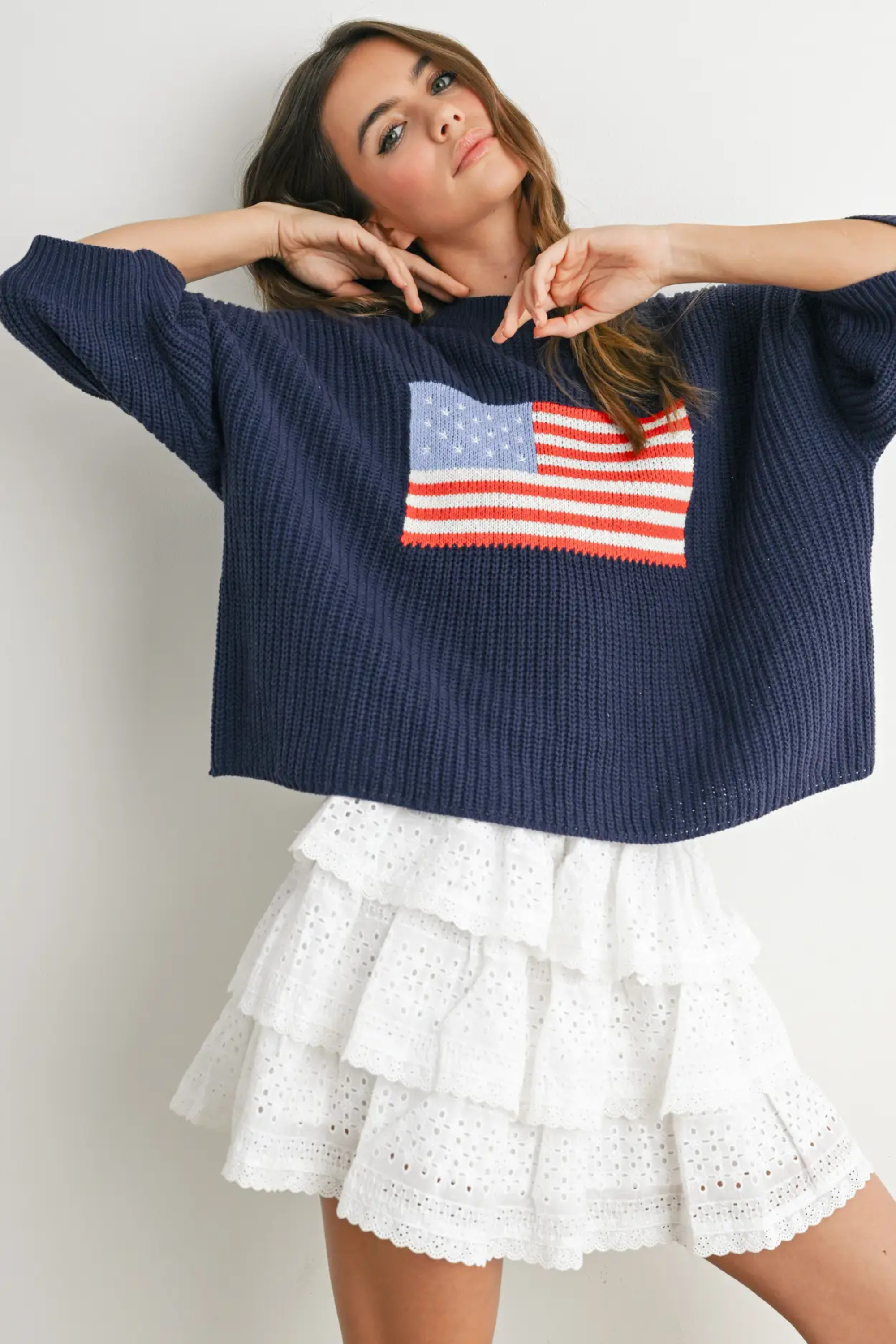 Driftwood Americana Sweater-Sweaters-Vixen Collection, Day Spa and Women's Boutique Located in Seattle, Washington