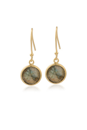 Labradorite Cut Rounds-Earrings-Vixen Collection, Day Spa and Women's Boutique Located in Seattle, Washington