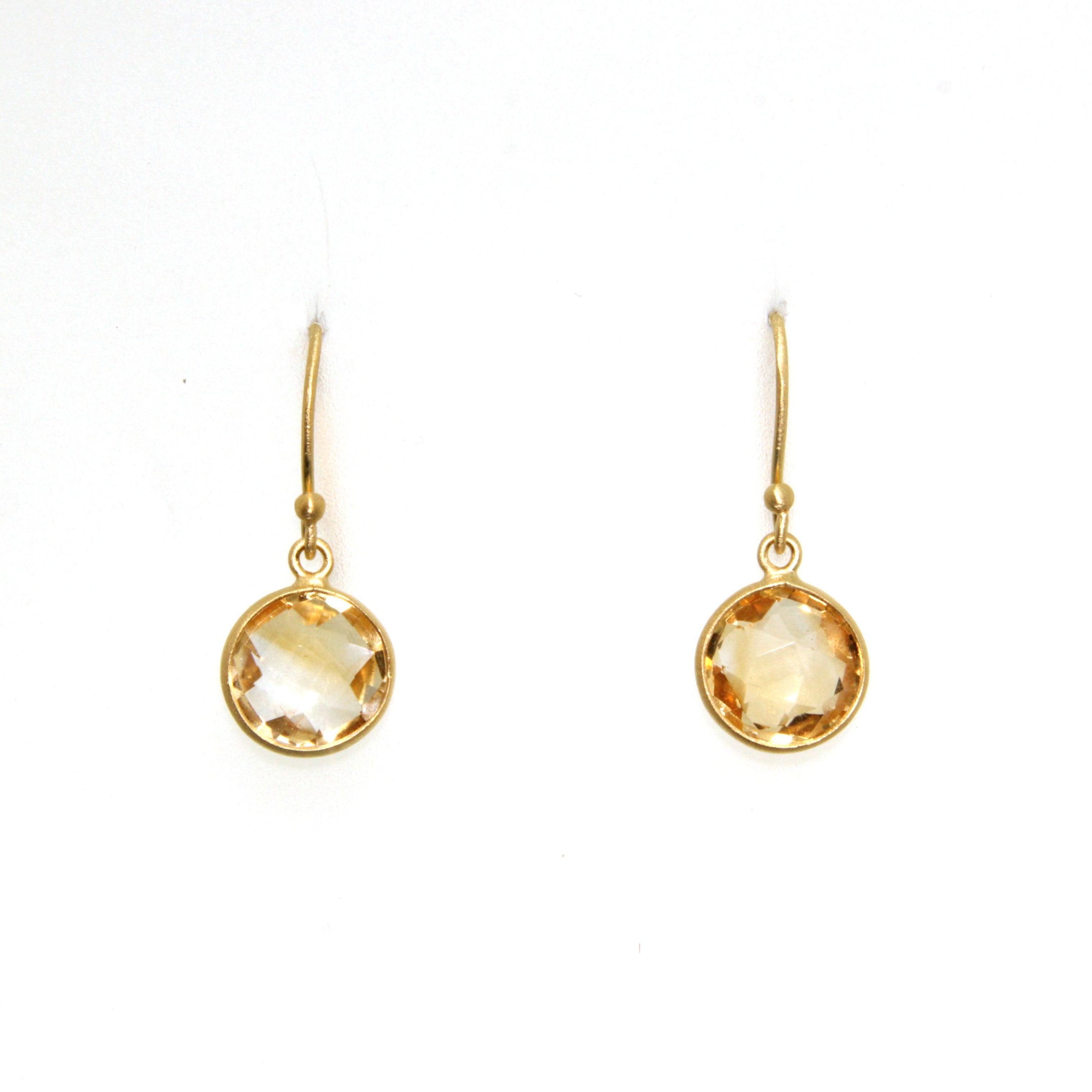 Citrine Cut Rounds-Earrings-Vixen Collection, Day Spa and Women's Boutique Located in Seattle, Washington