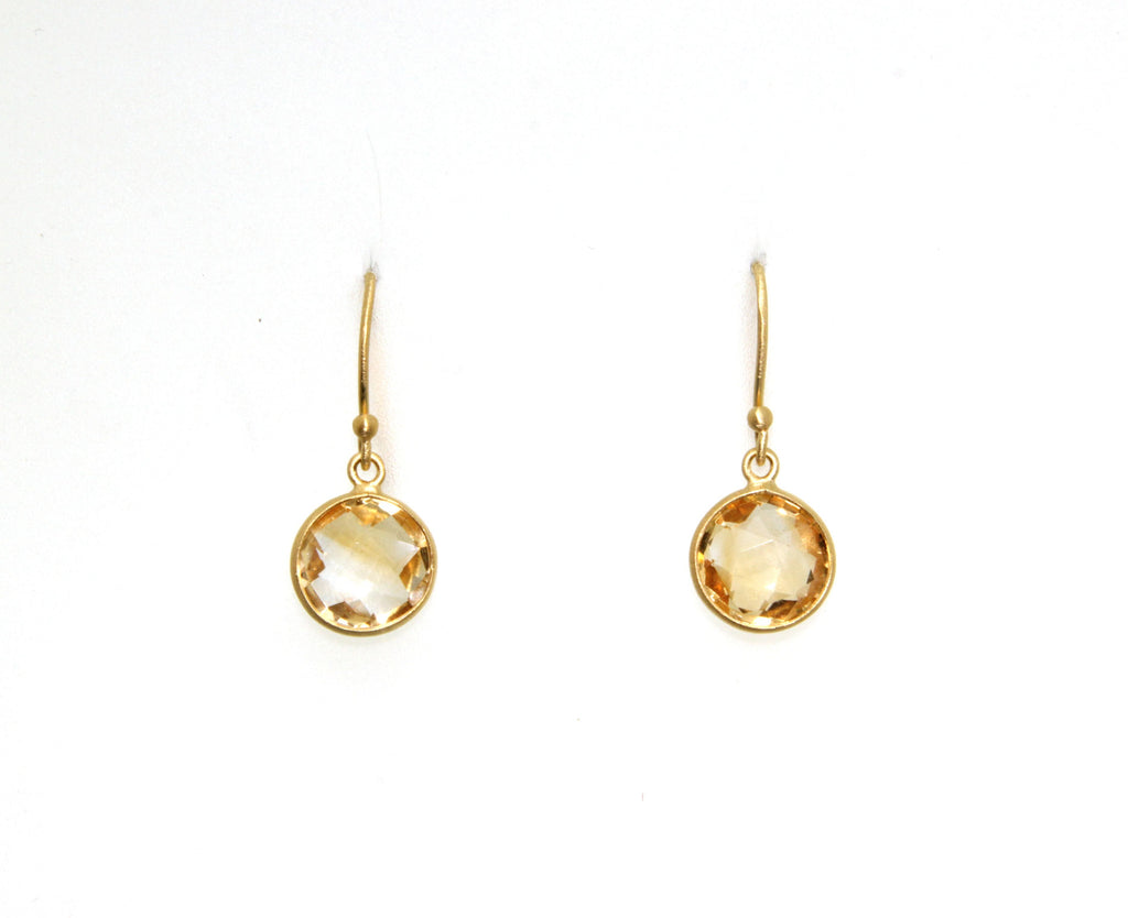 Citrine Cut Rounds-Earrings-Vixen Collection, Day Spa and Women's Boutique Located in Seattle, Washington