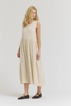 Earthtone Ease Dress-Dresses-Vixen Collection, Day Spa and Women's Boutique Located in Seattle, Washington