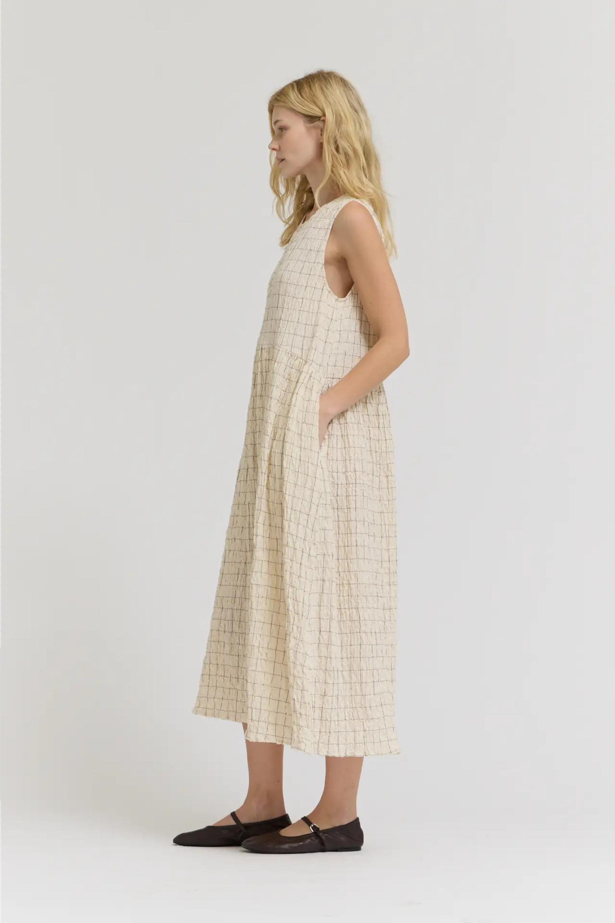 Earthtone Ease Dress-Dresses-Vixen Collection, Day Spa and Women's Boutique Located in Seattle, Washington