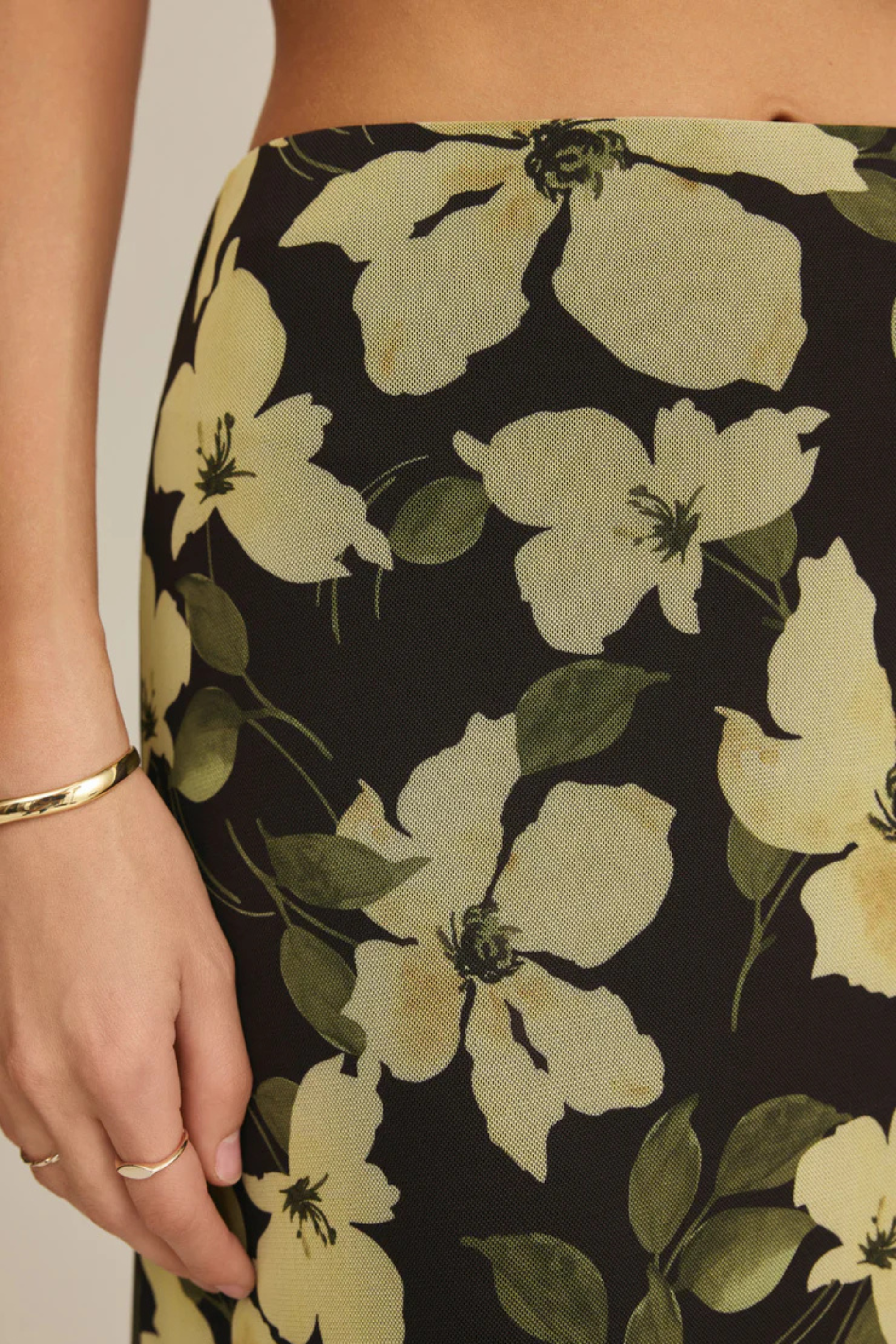 Eda Ren Floral Mesh Maxi Skirt-Skirts-Vixen Collection, Day Spa and Women's Boutique Located in Seattle, Washington