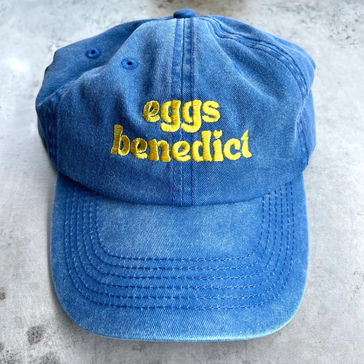 Eggs Benedict Baseball Cap-Hats-Vixen Collection, Day Spa and Women's Boutique Located in Seattle, Washington