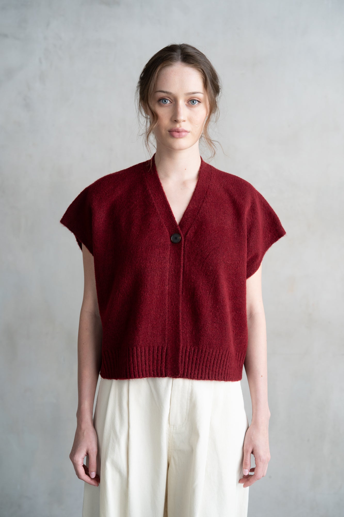 Merlot Muse Sweater Vest-Sweaters-Vixen Collection, Day Spa and Women's Boutique Located in Seattle, Washington