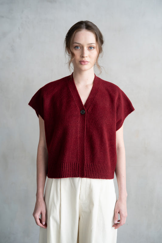 Merlot Muse Sweater Vest-Sweaters-Vixen Collection, Day Spa and Women's Boutique Located in Seattle, Washington