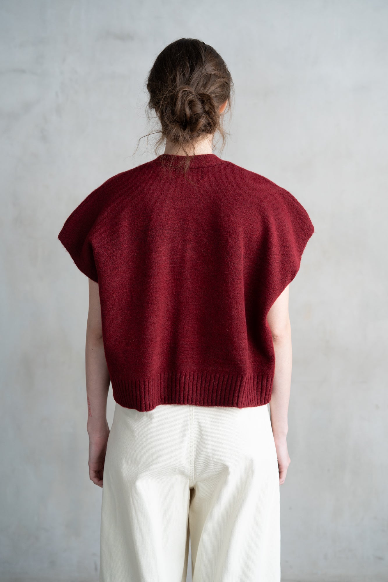 Merlot Muse Sweater Vest-Sweaters-Vixen Collection, Day Spa and Women's Boutique Located in Seattle, Washington