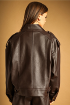 Emelie Leather Jacket-Jackets-Vixen Collection, Day Spa and Women's Boutique Located in Seattle, Washington