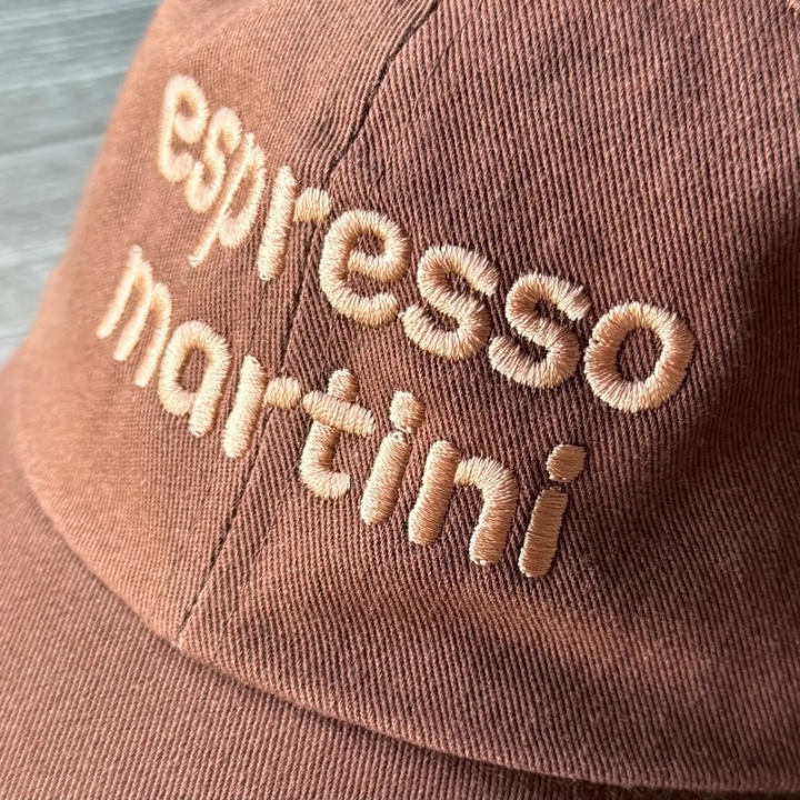 Espresso Martini Baseball Cap-Hats-Vixen Collection, Day Spa and Women's Boutique Located in Seattle, Washington