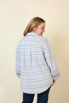 Bluebird Shacket-Jackets-Vixen Collection, Day Spa and Women's Boutique Located in Seattle, Washington