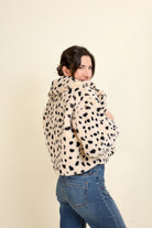 Jayley Faux Fur Animal Print Jacket-Outerwear-Vixen Collection, Day Spa and Women's Boutique Located in Seattle, Washington