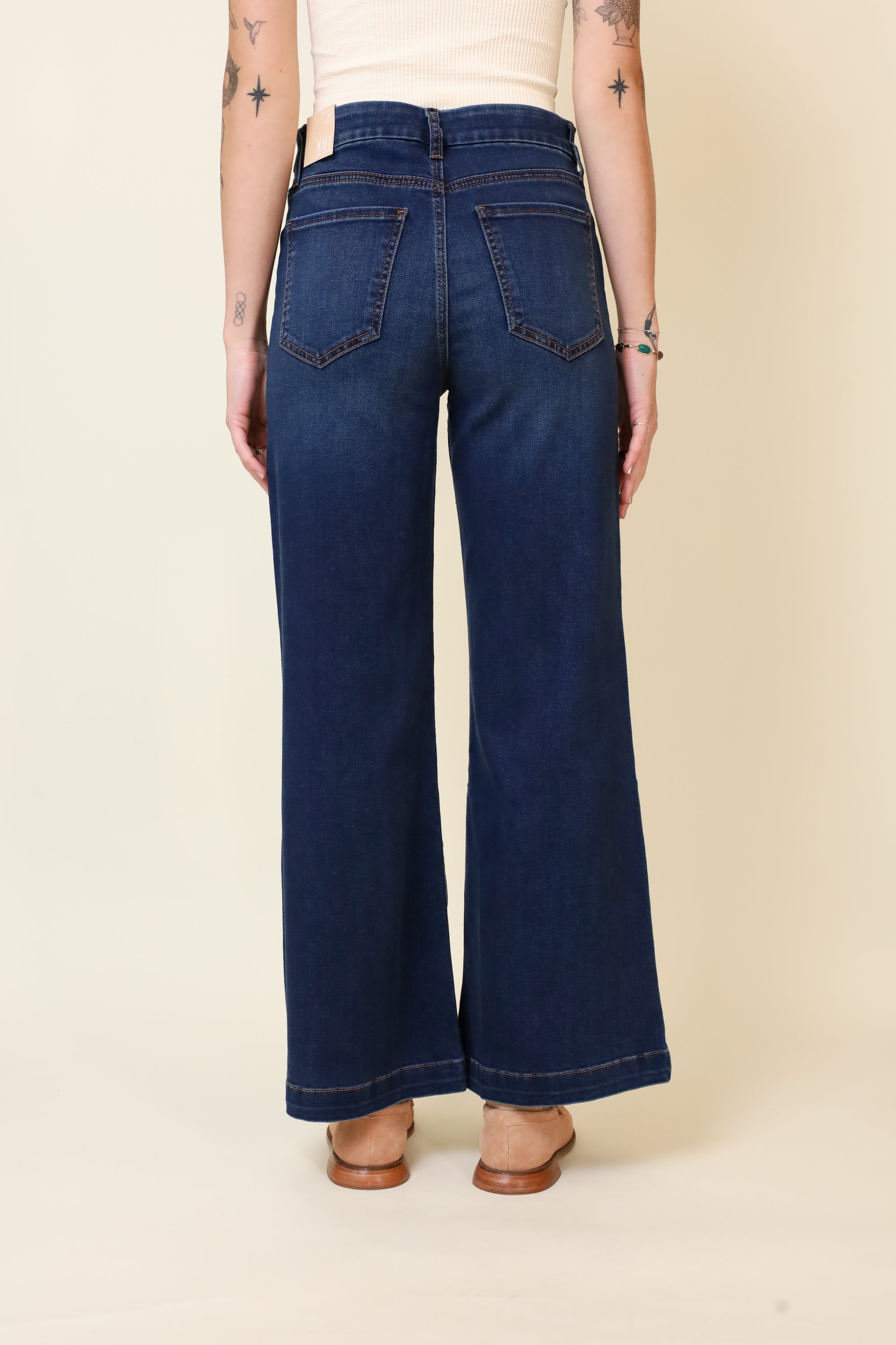 KUT Meg Patch Pocket Dark Wash-Denim-Vixen Collection, Day Spa and Women's Boutique Located in Seattle, Washington