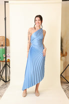 Valencia Pleated Maxi Dress-Dresses-Vixen Collection, Day Spa and Women's Boutique Located in Seattle, Washington