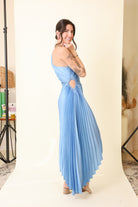 Valencia Pleated Maxi Dress-Dresses-Vixen Collection, Day Spa and Women's Boutique Located in Seattle, Washington