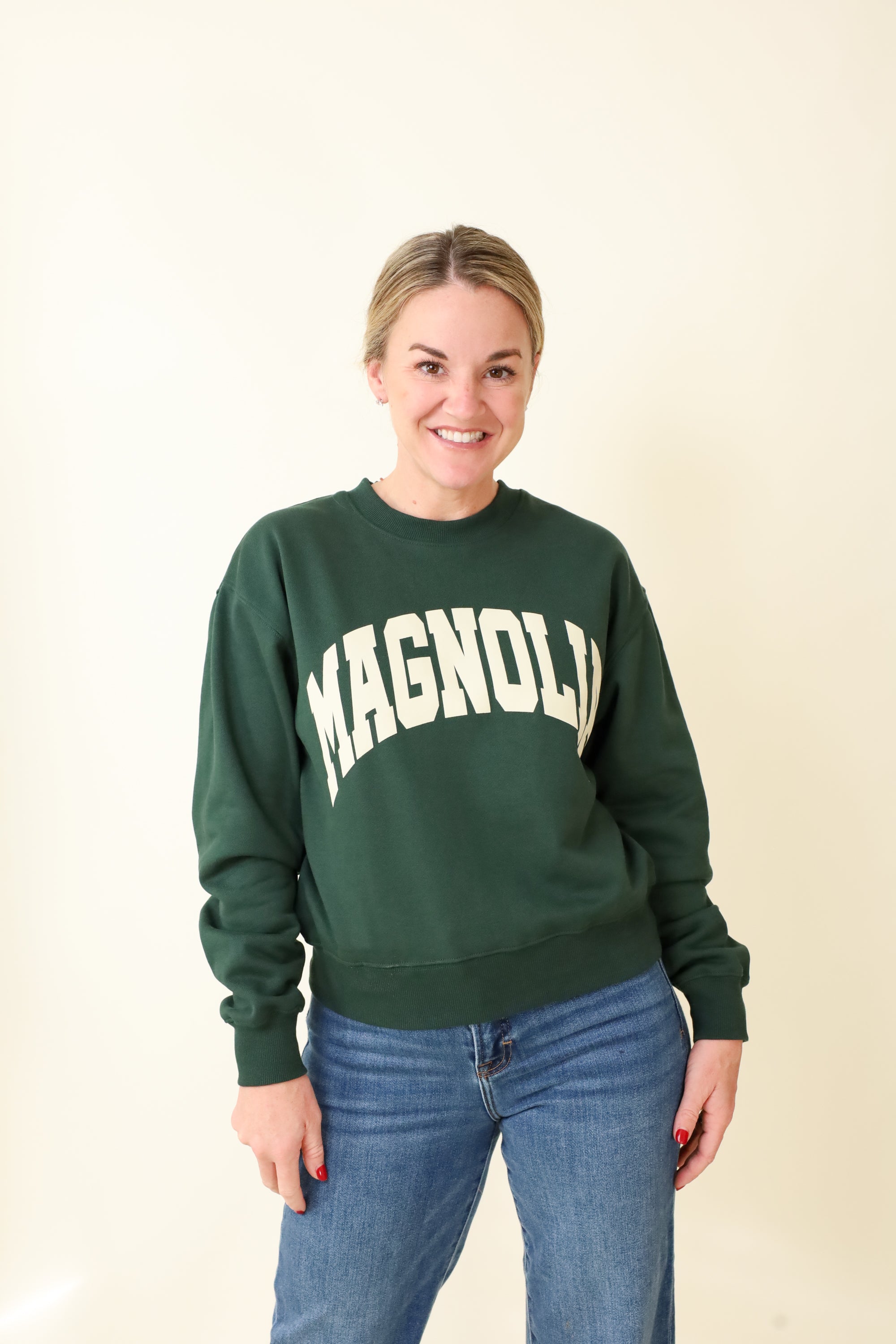 Small-Town Season Crewneck-Sweatshirts-Vixen Collection, Day Spa and Women's Boutique Located in Seattle, Washington