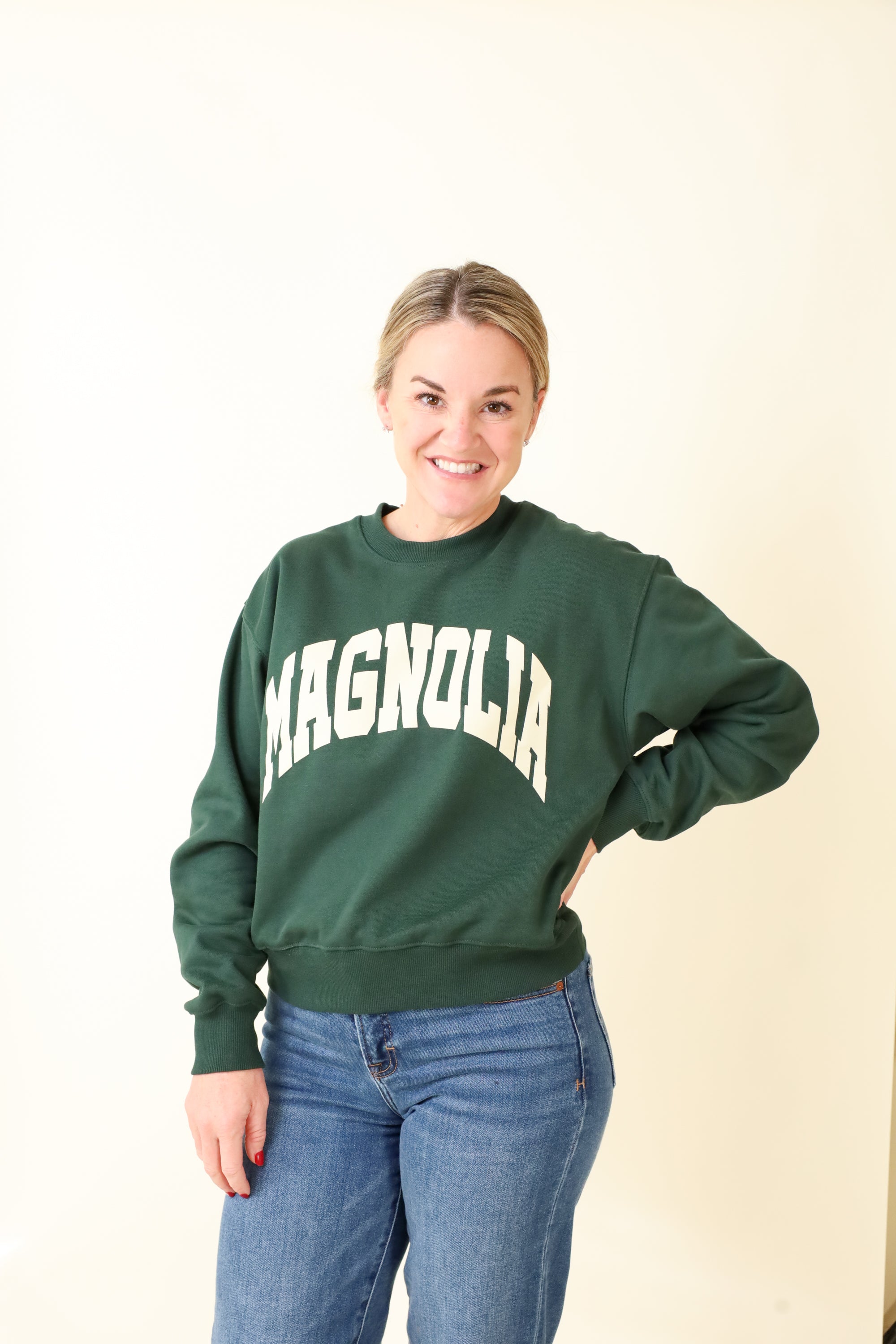 Small-Town Season Crewneck-Sweatshirts-Vixen Collection, Day Spa and Women's Boutique Located in Seattle, Washington