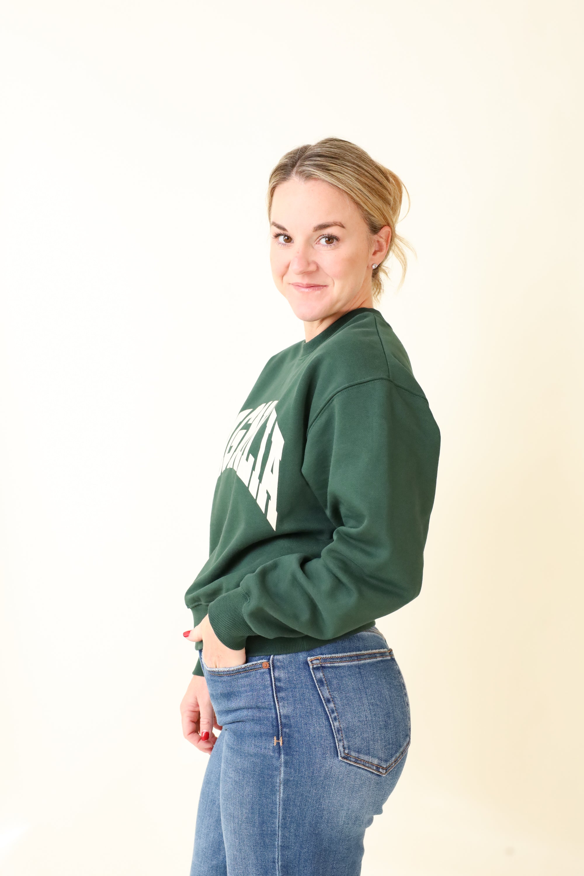 Small-Town Season Crewneck-Sweatshirts-Vixen Collection, Day Spa and Women's Boutique Located in Seattle, Washington