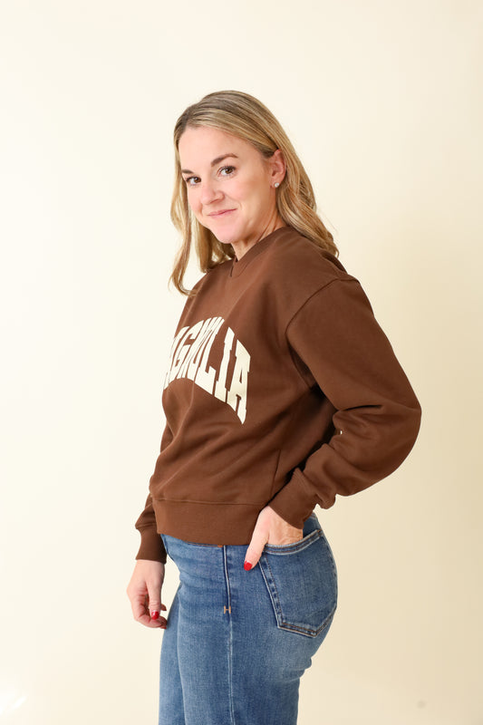 Small-Town Season Crewneck-Sweatshirts-Vixen Collection, Day Spa and Women's Boutique Located in Seattle, Washington