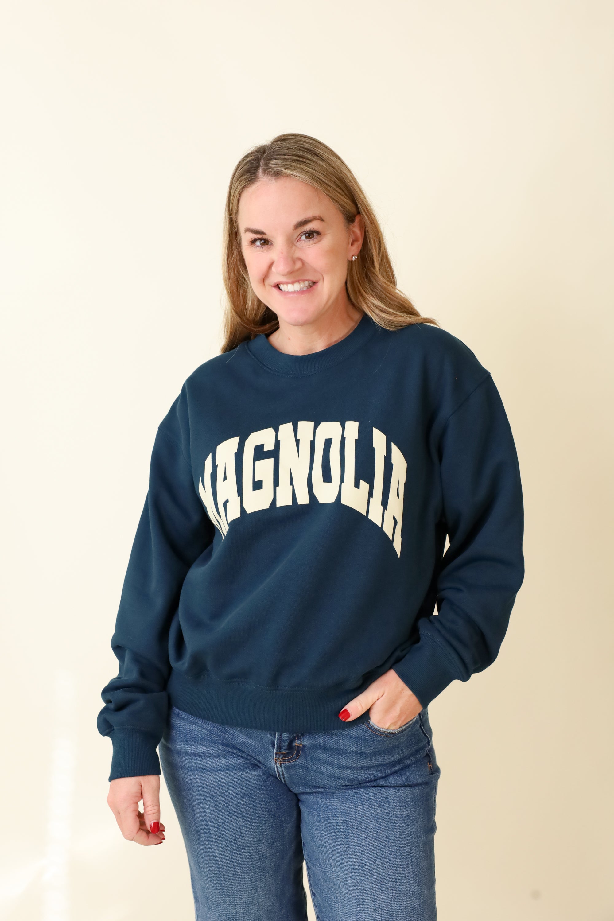 Small-Town Season Crewneck-Sweatshirts-Vixen Collection, Day Spa and Women's Boutique Located in Seattle, Washington