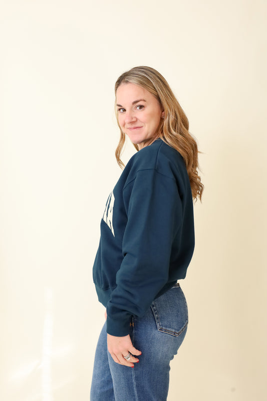 Small-Town Season Crewneck-Sweatshirts-Vixen Collection, Day Spa and Women's Boutique Located in Seattle, Washington