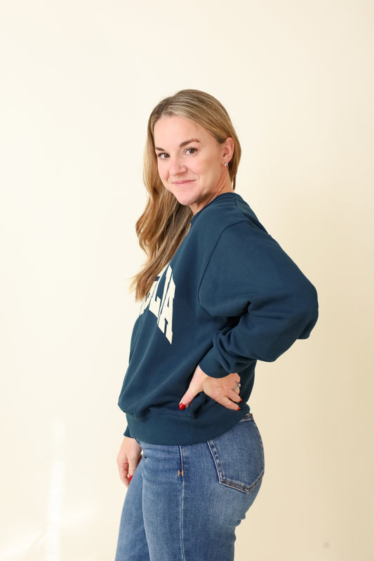 Small-Town Season Crewneck-Sweatshirts-Vixen Collection, Day Spa and Women's Boutique Located in Seattle, Washington