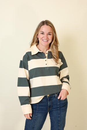 The Cambridge Stripe-Long Sleeves-Vixen Collection, Day Spa and Women's Boutique Located in Seattle, Washington