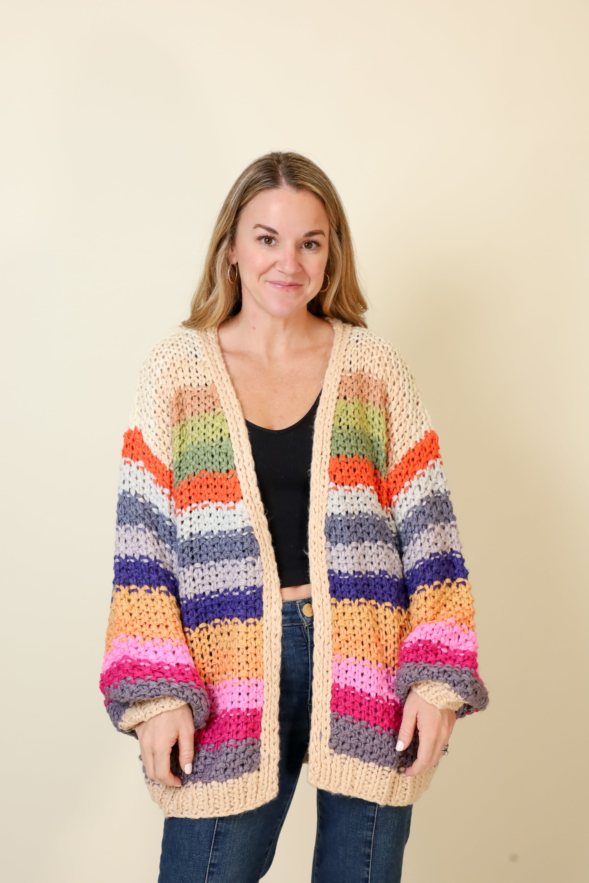 Prism Dreams Cardigan-Sweaters-Vixen Collection, Day Spa and Women's Boutique Located in Seattle, Washington