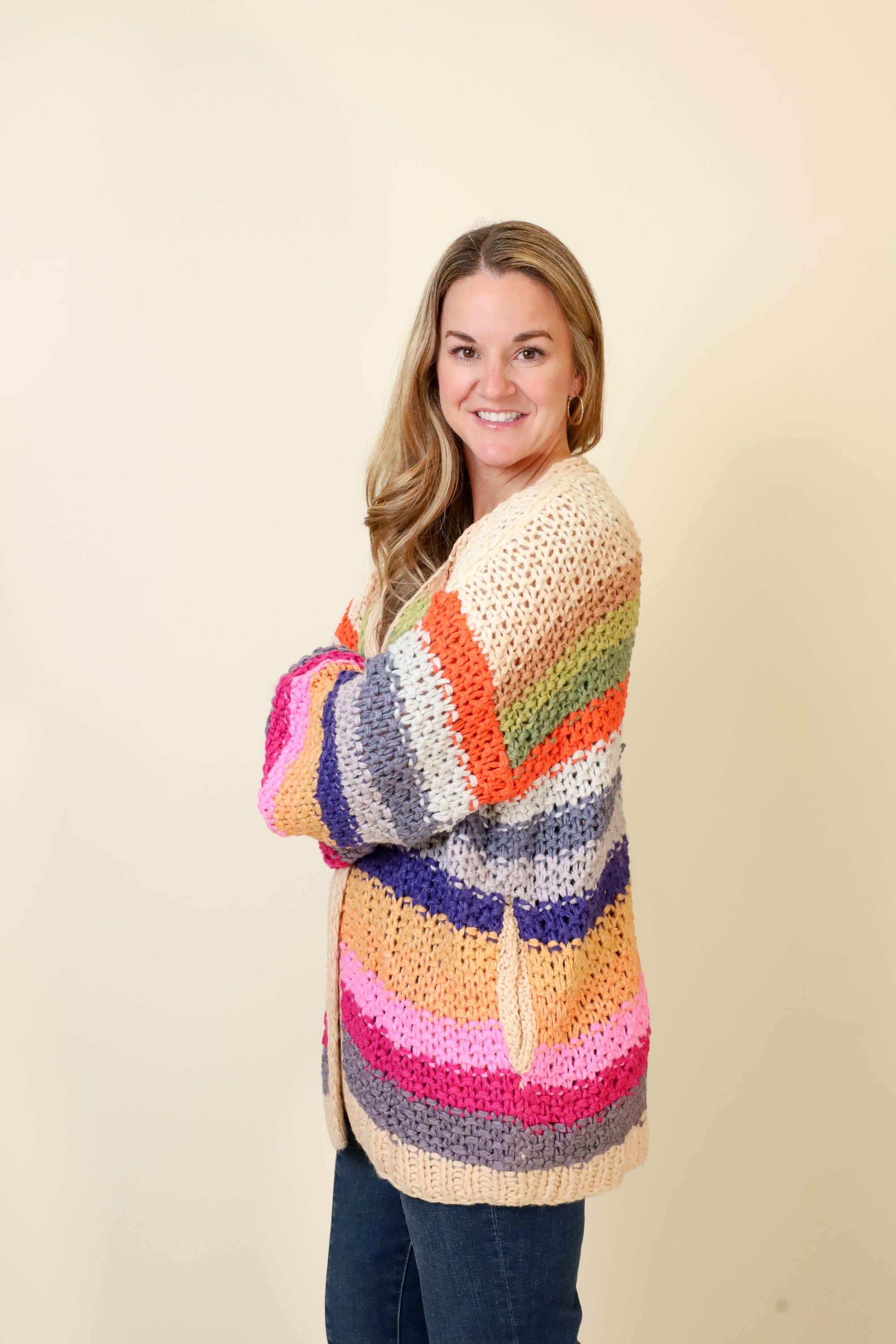 Prism Dreams Cardigan-Sweaters-Vixen Collection, Day Spa and Women's Boutique Located in Seattle, Washington