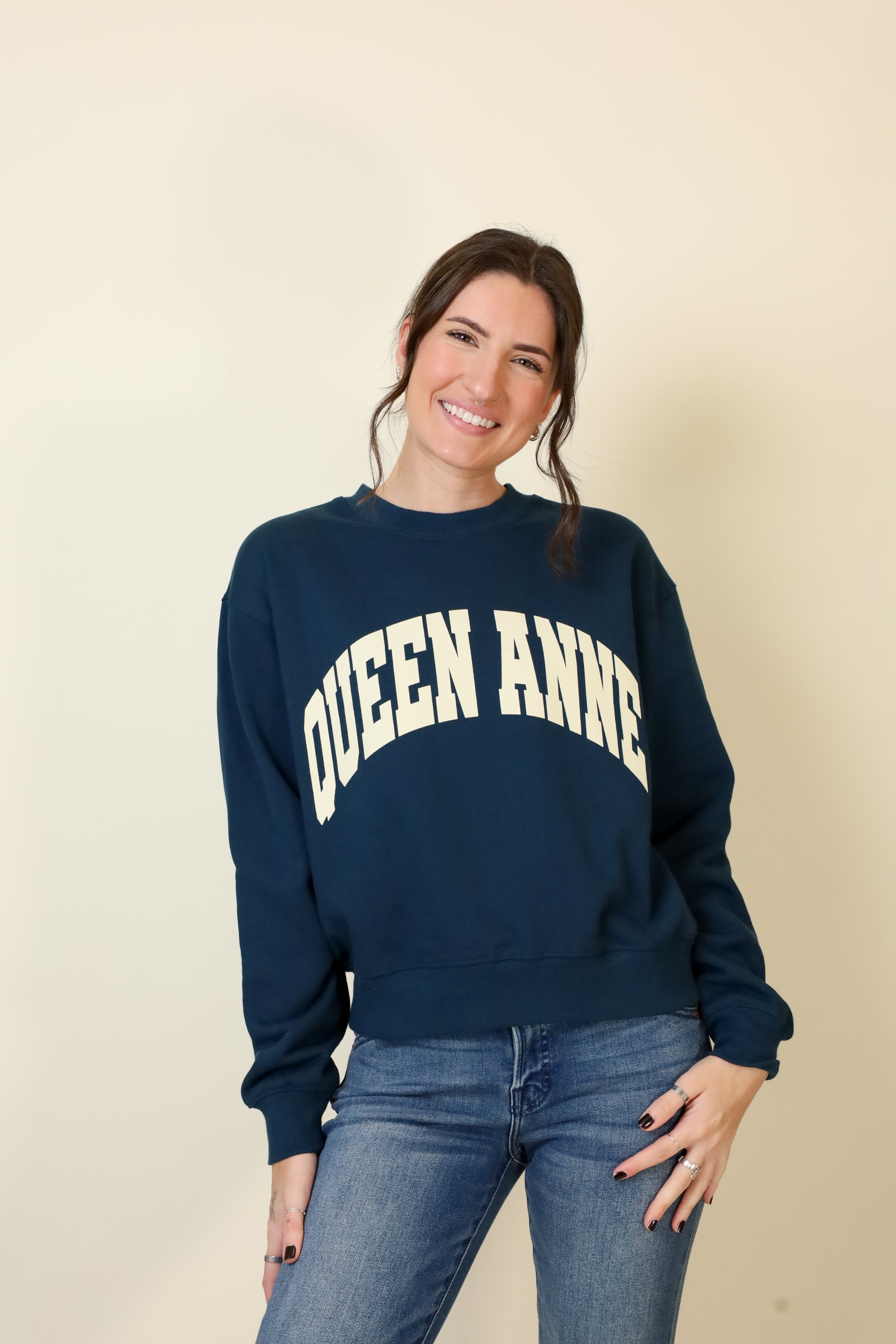 Small-Town Season Crewneck-Sweatshirts-Vixen Collection, Day Spa and Women's Boutique Located in Seattle, Washington