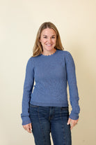 Seashore Scallop Sweater-Sweaters-Vixen Collection, Day Spa and Women's Boutique Located in Seattle, Washington