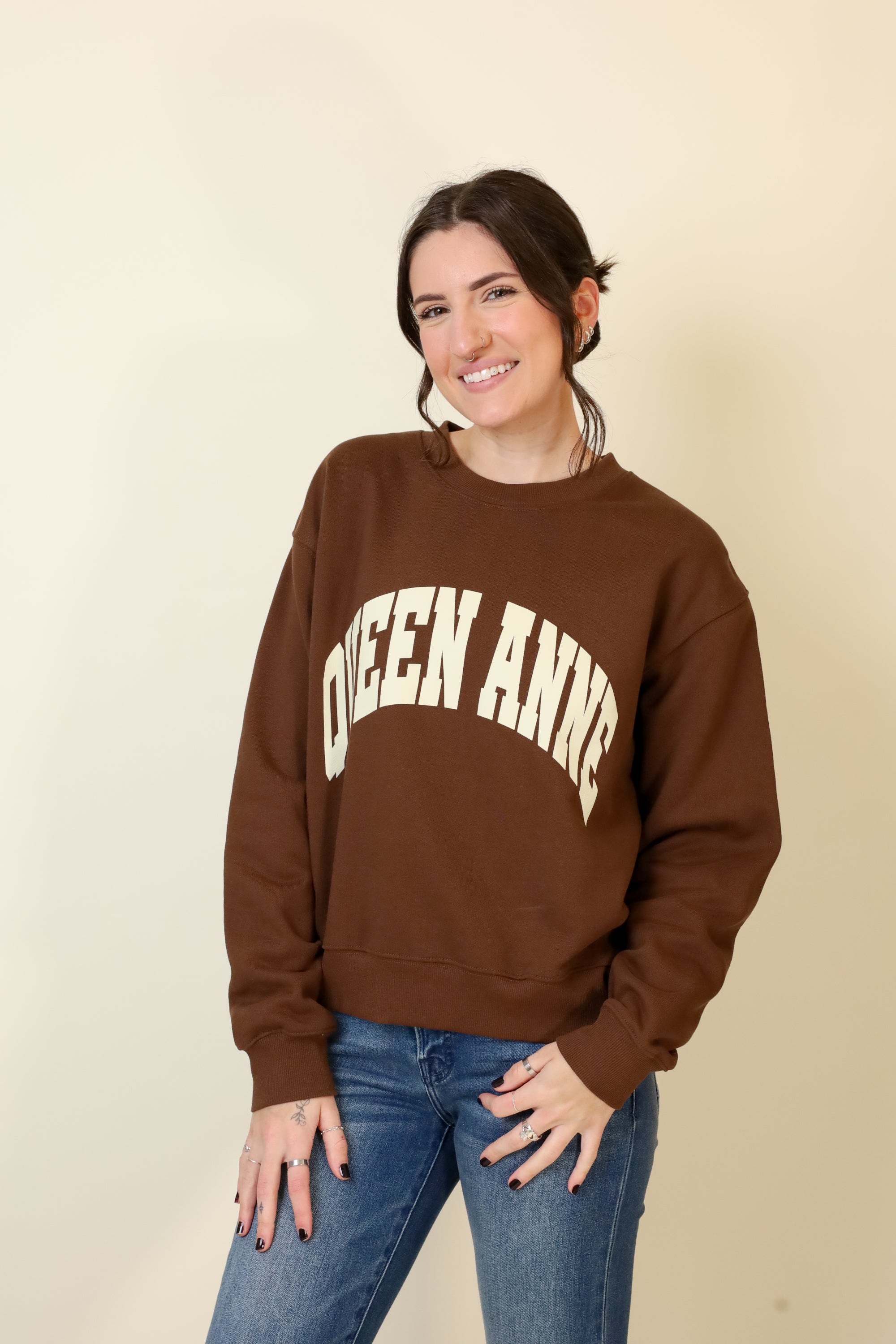 Small-Town Season Crewneck-Sweatshirts-Vixen Collection, Day Spa and Women's Boutique Located in Seattle, Washington