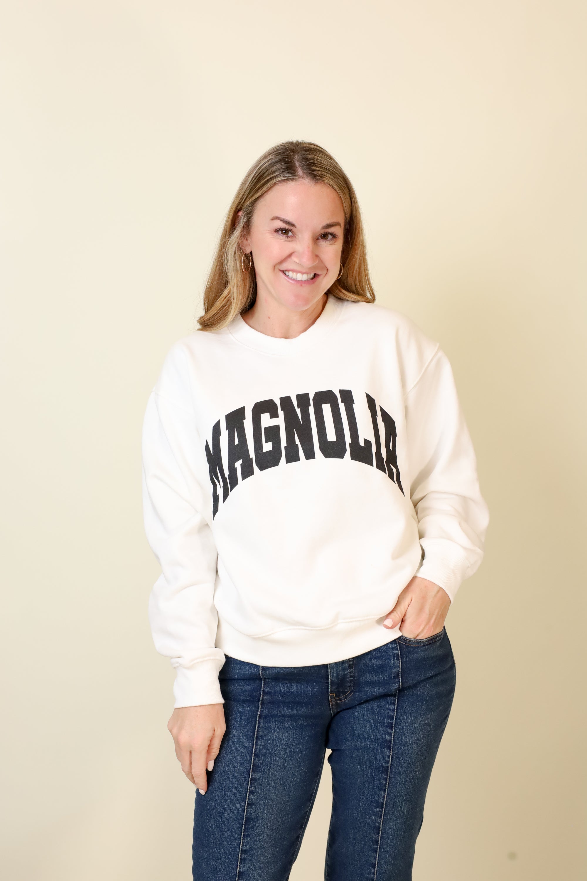 Small-Town Season Crewneck-Sweatshirts-Vixen Collection, Day Spa and Women's Boutique Located in Seattle, Washington