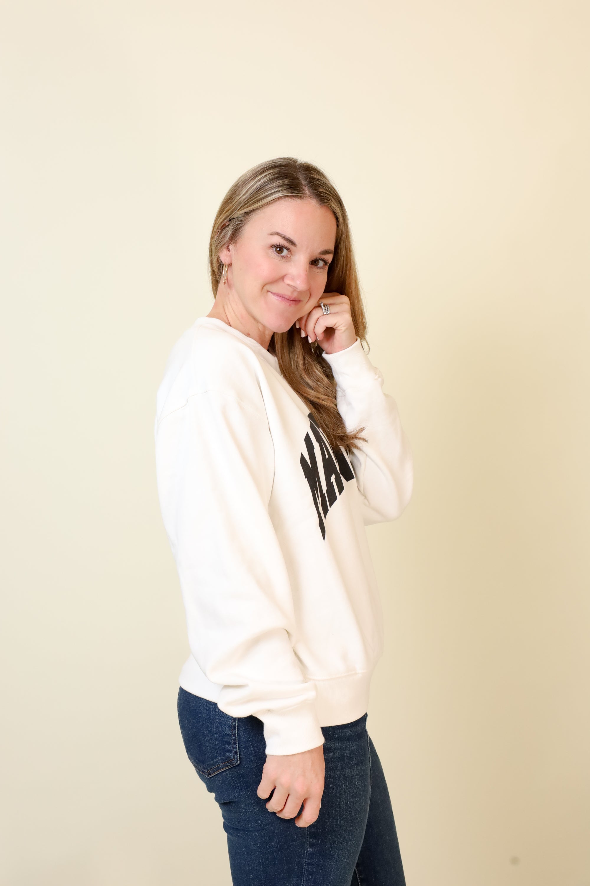 Small-Town Season Crewneck-Sweatshirts-Vixen Collection, Day Spa and Women's Boutique Located in Seattle, Washington