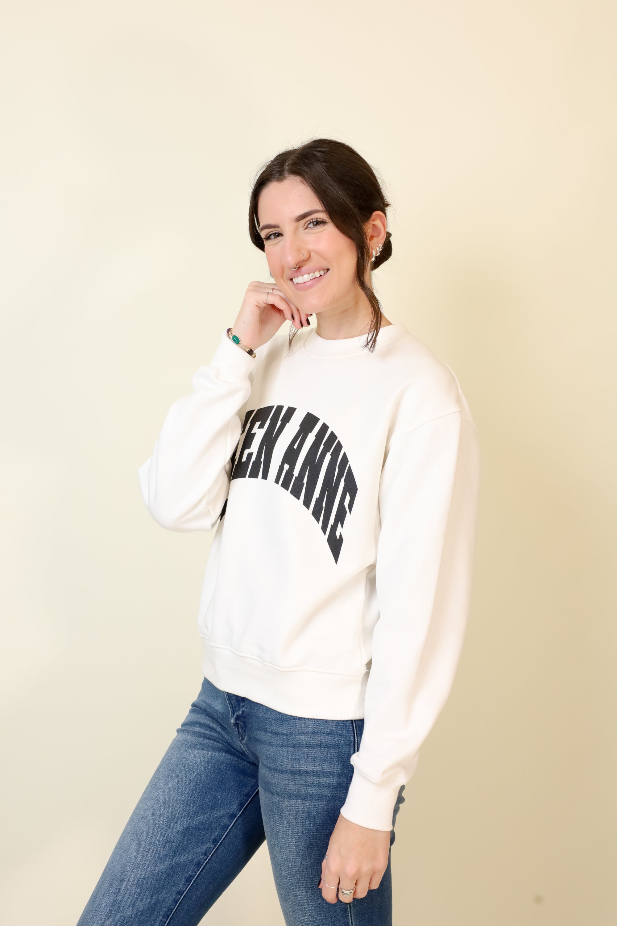 Small-Town Season Crewneck-Sweatshirts-Vixen Collection, Day Spa and Women's Boutique Located in Seattle, Washington