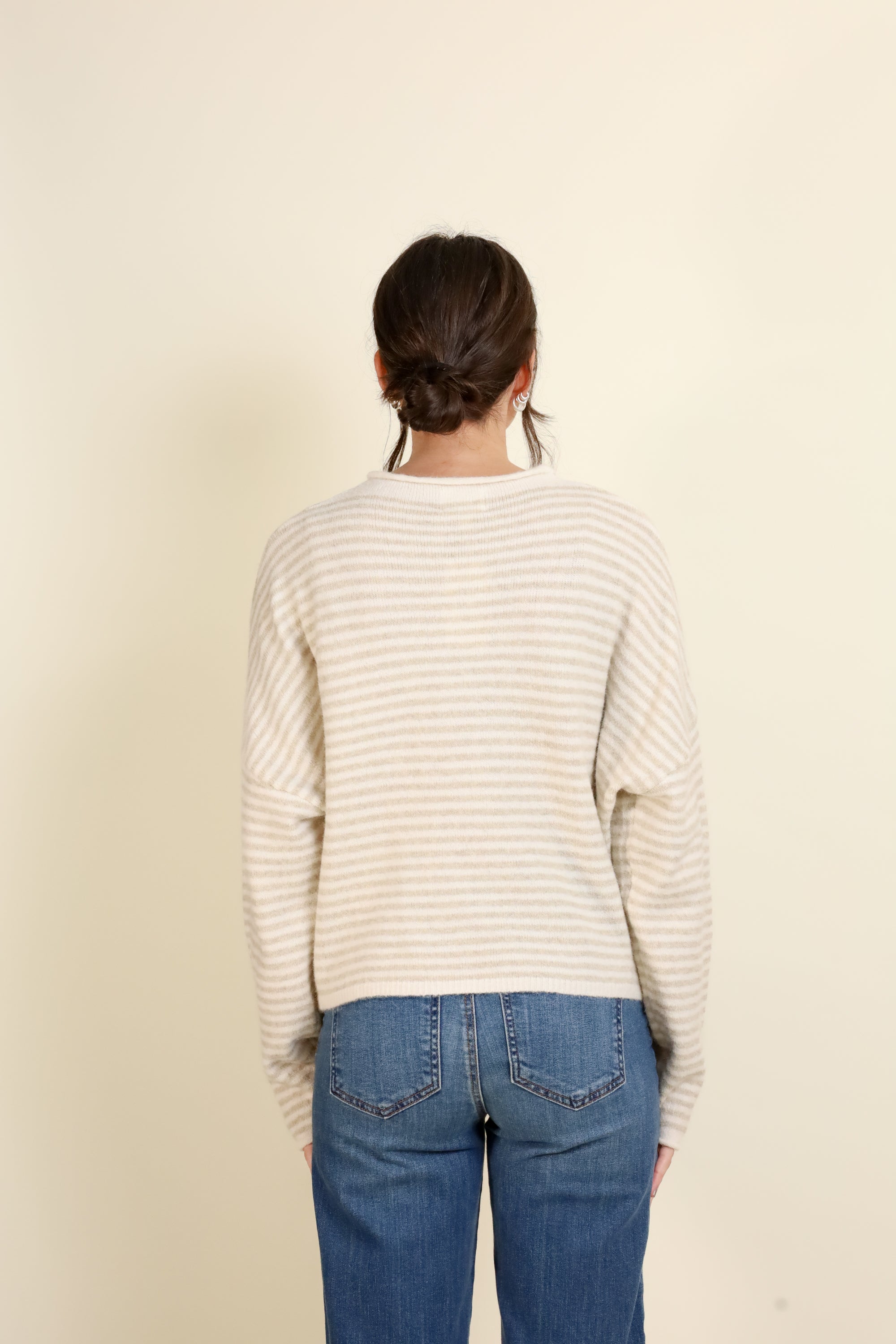 THE Striped Cardigan-Sweaters-Vixen Collection, Day Spa and Women's Boutique Located in Seattle, Washington