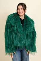 Mongolian Fur Knitted Jacket-Jackets-Vixen Collection, Day Spa and Women's Boutique Located in Seattle, Washington