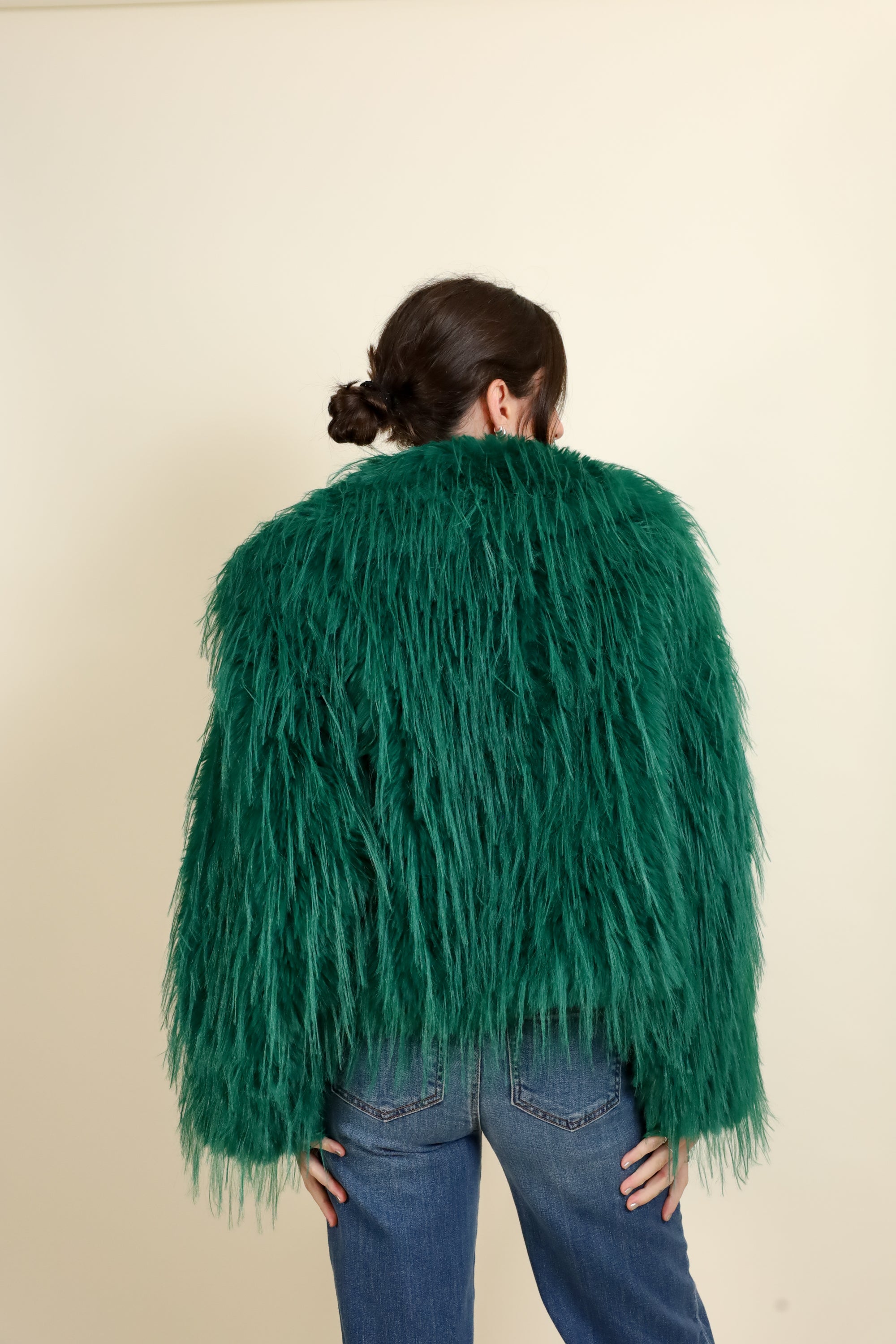 Mongolian Fur Knitted Jacket-Jackets-Vixen Collection, Day Spa and Women's Boutique Located in Seattle, Washington