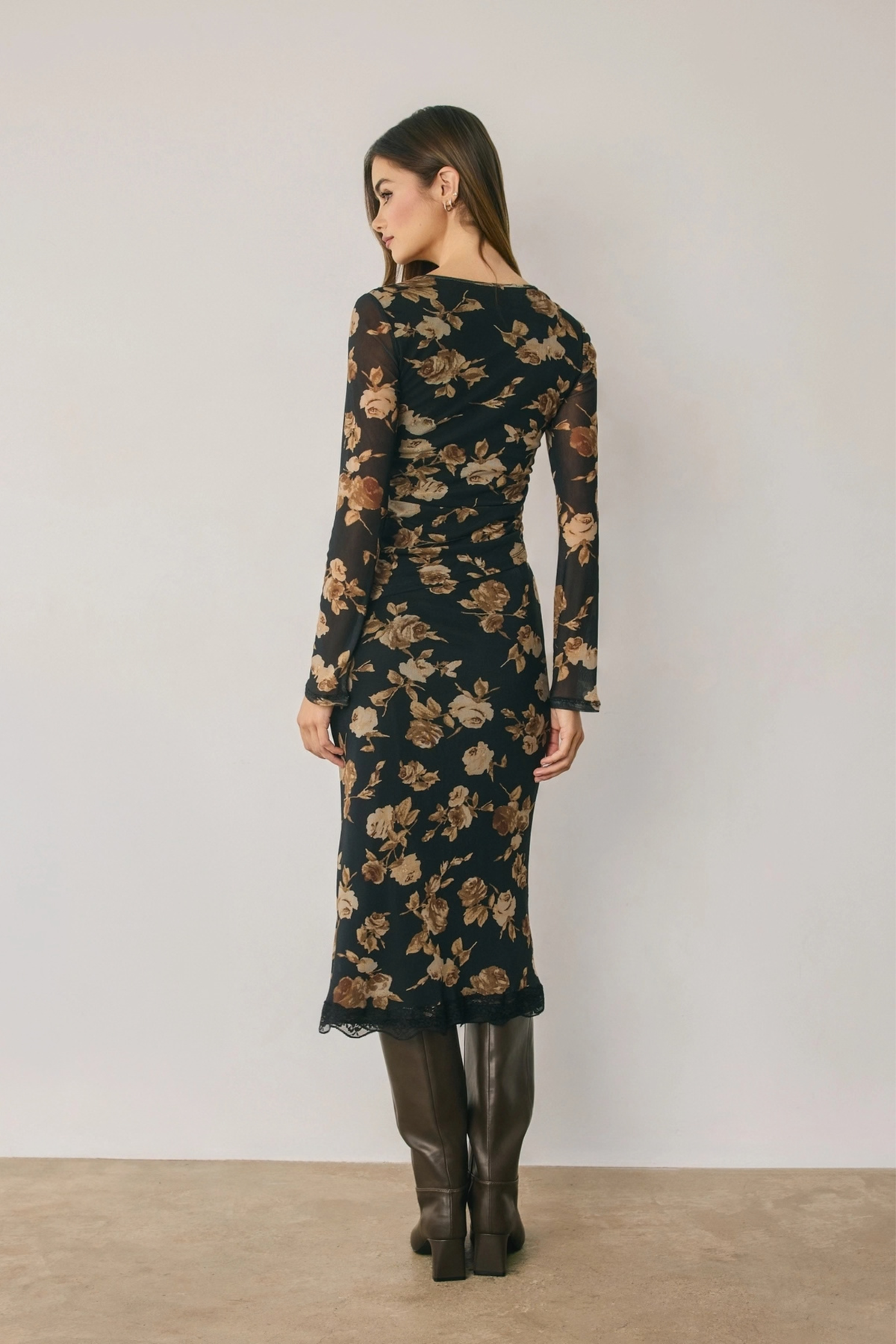 Falling Leaves Midi Skirt-Skirts-Vixen Collection, Day Spa and Women's Boutique Located in Seattle, Washington