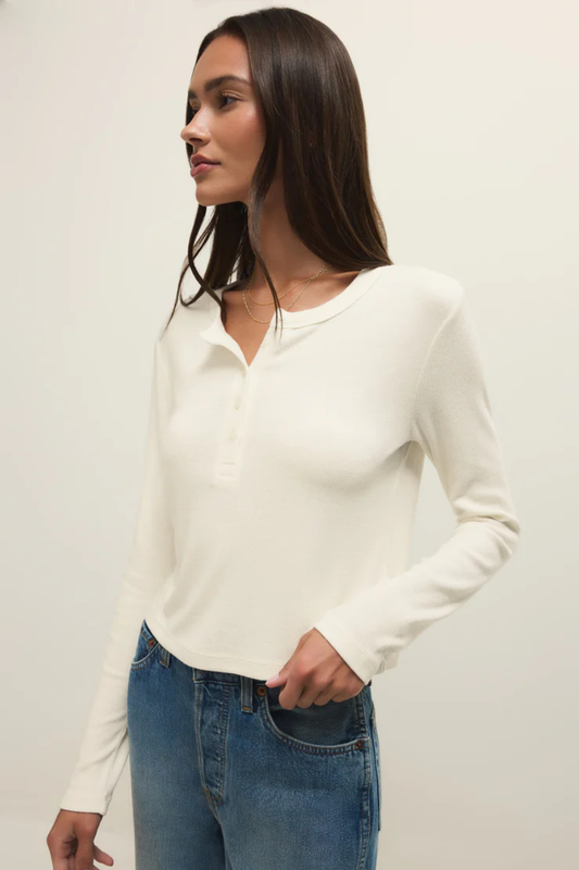 Ferris Henley Top-Long Sleeves-Vixen Collection, Day Spa and Women's Boutique Located in Seattle, Washington