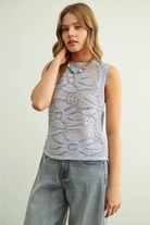 Flower Power Tank-Tank Tops-Vixen Collection, Day Spa and Women's Boutique Located in Seattle, Washington