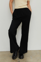 Free Flow Cotton Flare Pant-Loungewear Bottoms-Vixen Collection, Day Spa and Women's Boutique Located in Seattle, Washington