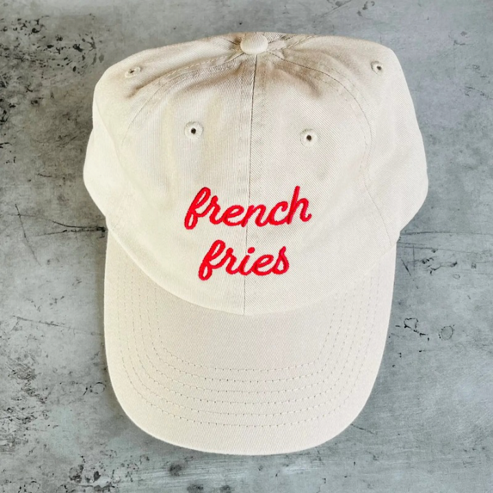 French Fries Baseball Cap-Hats-Vixen Collection, Day Spa and Women's Boutique Located in Seattle, Washington