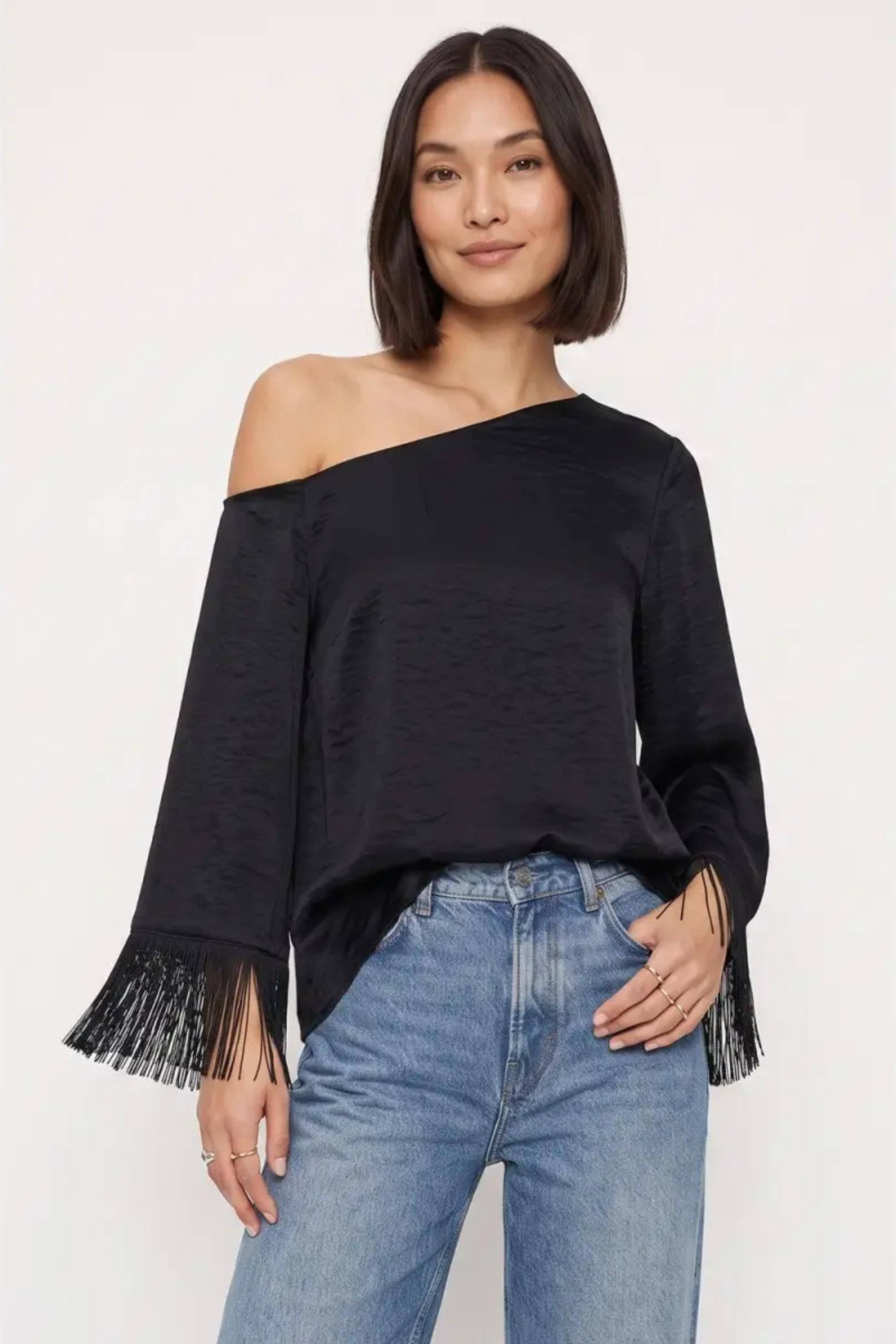 Fringe Girl Blouse-Tops-Vixen Collection, Day Spa and Women's Boutique Located in Seattle, Washington