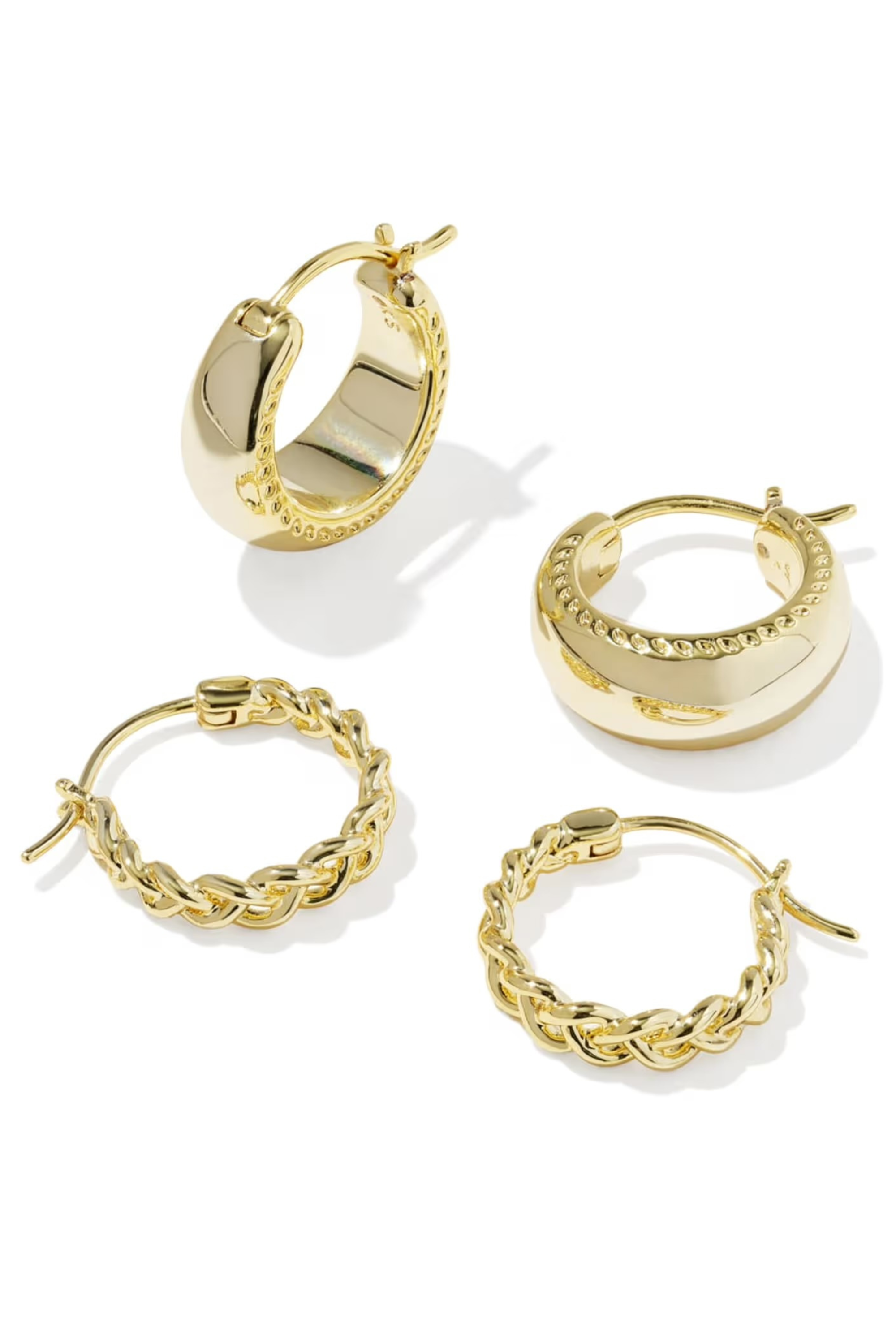 Gabriella Huggie Earring Set-Earrings-Vixen Collection, Day Spa and Women's Boutique Located in Seattle, Washington