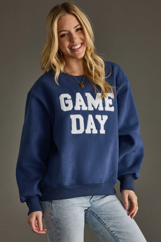 Game Day Sweatshirt-Sweatshirts-Vixen Collection, Day Spa and Women's Boutique Located in Seattle, Washington