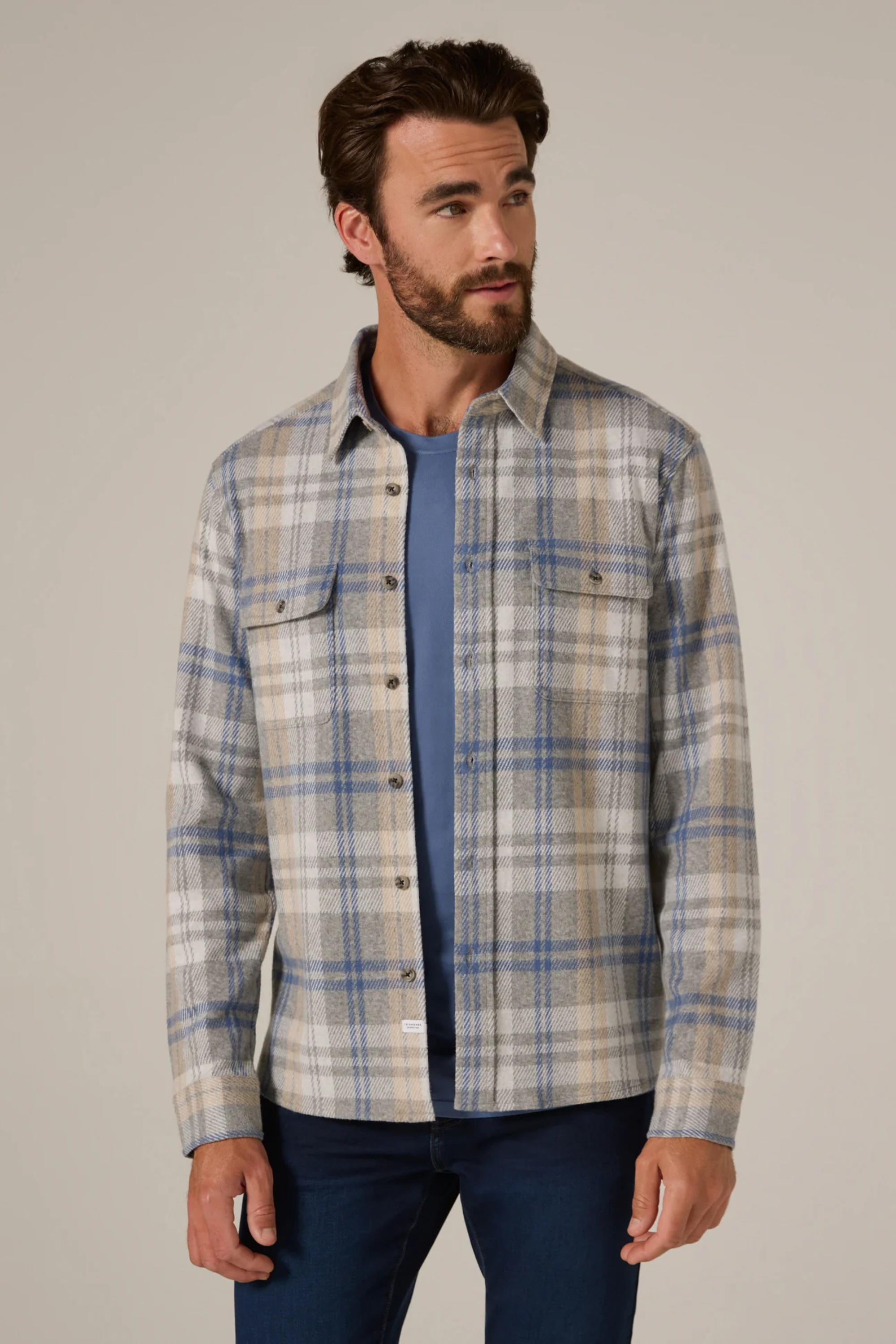 Generation Long Sleeve Flannel-Men's Tops-Vixen Collection, Day Spa and Women's Boutique Located in Seattle, Washington