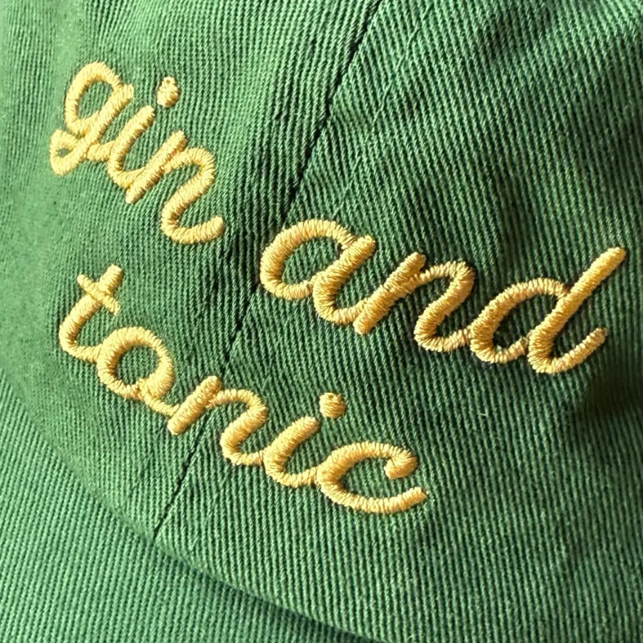 Gin and Tonic Baseball Cap-Hats-Vixen Collection, Day Spa and Women's Boutique Located in Seattle, Washington