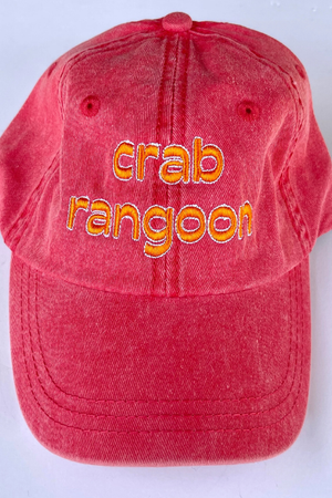 Crab Rangoon Baseball Cap-Hats-Vixen Collection, Day Spa and Women's Boutique Located in Seattle, Washington