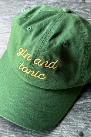 Gin and Tonic Baseball Cap-Hats-Vixen Collection, Day Spa and Women's Boutique Located in Seattle, Washington